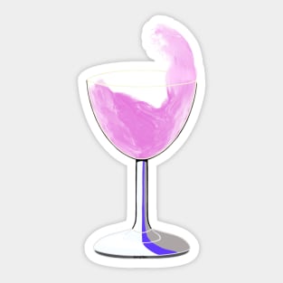 Rose wine Sticker